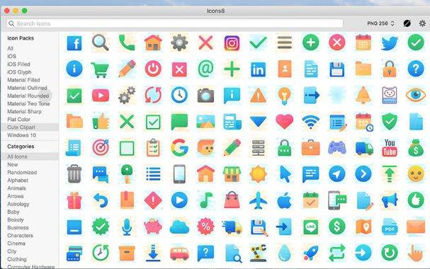 Icons8 v5.7.4 世界上最大的图标集合